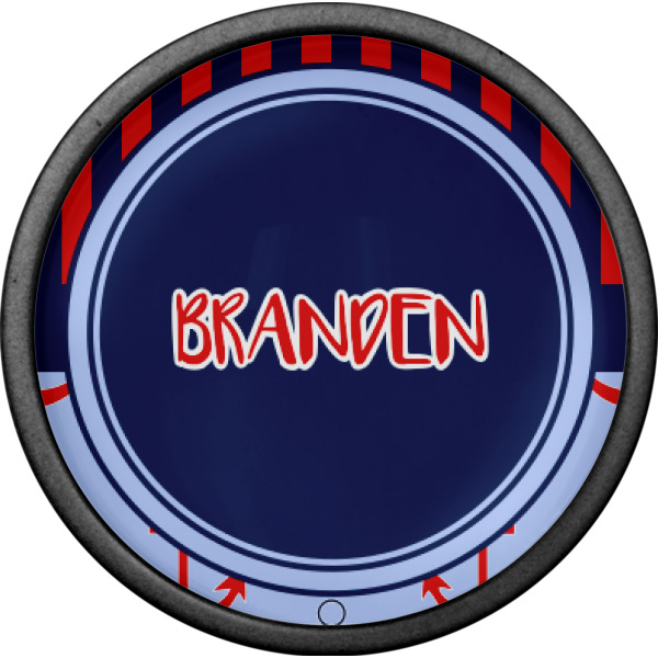 Custom Design - Cabinet Knob - Black - Front