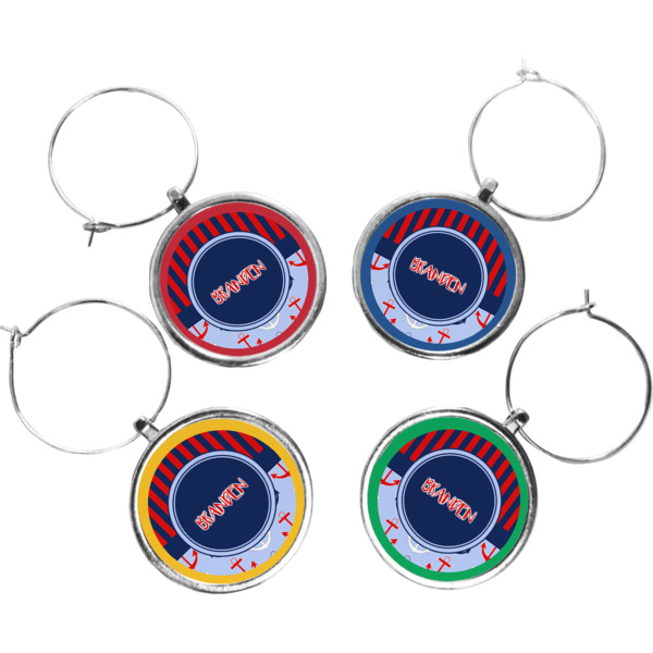 Custom Design Your Own Wine Charms - Set of 4