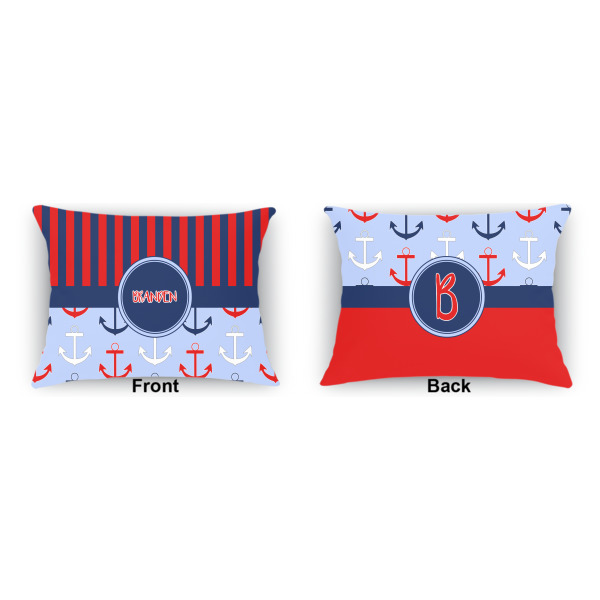 Custom Design - Indoor Rectangular Burlap Pillow (Front and Back)