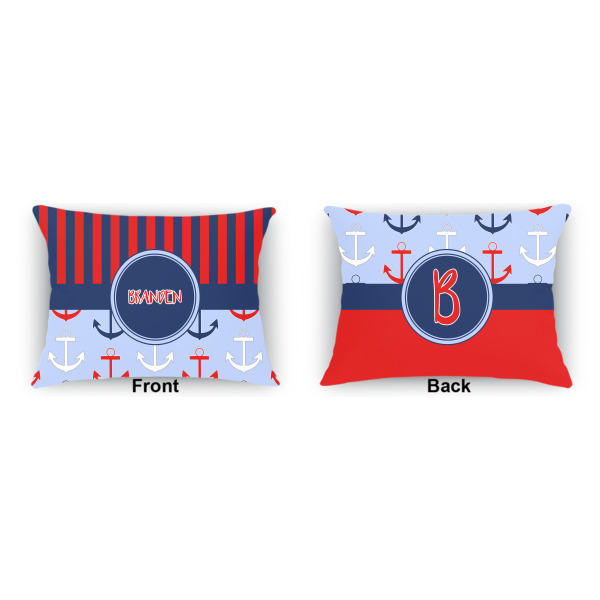 Custom Design - Outdoor Rectangular Throw Pillow (Front and Back)