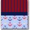 Classic Anchor & Stripes Curtain Panel - Custom Size