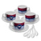 Classic Anchor & Stripes Tea Cup - Set of 4 (Personalized)