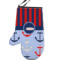 Classic Anchor & Stripes Left Oven Mitt (Personalized)