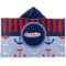 Classic Anchor & Stripes Kids Hooded Towel (Personalized)