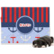 Classic Anchor & Stripes Dog Blanket (Personalized)