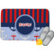 Classic Anchor & Stripes Memory Foam Bath Mat (Personalized)