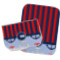 Classic Anchor & Stripes Burp Cloths - Fleece - Set of 2 w/ Name or Text