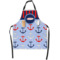 Classic Anchor & Stripes Apron With Pockets w/ Name or Text