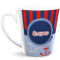 Classic Anchor & Stripes 12 Oz Latte Mug (Personalized)