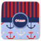 Classic Anchor & Stripes Memory Foam Bath Mat - 48"x48" (Personalized)