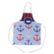 Classic Anchor & Stripes Kid's Apron w/ Name or Text