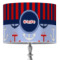 Classic Anchor & Stripes 16" Drum Lamp Shade - Fabric (Personalized)