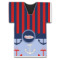 Classic Anchor & Stripes Jersey Bottle Cooler (Personalized)