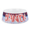 Classic Anchor & Stripes Plastic Dog Bowl (Personalized)