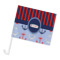 Classic Anchor & Stripes Car Flag (Personalized)