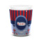 Classic Anchor & Stripes Ceramic Shot Glass - 1.5 oz - White - Set of 4 (Personalized)