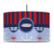 Classic Anchor & Stripes 12" Drum Pendant Lamp - Fabric (Personalized)