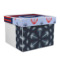 Classic Anchor & Stripes Gift Box with Lid - Canvas Wrapped - X-Large (Personalized)