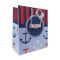 Classic Anchor & Stripes Medium Gift Bag (Personalized)