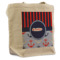 Classic Anchor & Stripes Reusable Cotton Grocery Bag (Personalized)