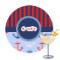 Classic Anchor & Stripes Printed Drink Topper (Personalized)