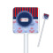 Classic Anchor & Stripes Square Plastic Stir Sticks (Personalized)