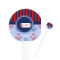 Classic Anchor & Stripes Round Plastic Stir Sticks (Personalized)