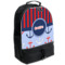 Classic Anchor & Stripes Backpacks - Black (Personalized)