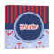 Classic Anchor & Stripes Canvas Print - 12x12 (Personalized)