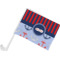 Classic Anchor & Stripes Car Flag - Small w/ Name or Text