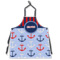 Classic Anchor & Stripes Apron Without Pockets w/ Name or Text