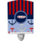 Classic Anchor & Stripes Ceramic Night Light w/ Name or Text