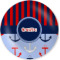 Classic Anchor & Stripes Melamine Plate - 10" (Personalized)