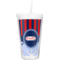 Classic Anchor & Stripes Double Wall Tumbler with Straw (Personalized)