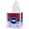 Classic Anchor & Stripes Tissue Box Cover w/ Name or Text