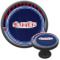 Classic Anchor & Stripes Cabinet Knob (Black) (Personalized)