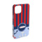 Classic Anchor & Stripes iPhone Case - Plastic - iPhone 15 Pro (Personalized)