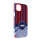 Classic Anchor & Stripes iPhone Case - Plastic - iPhone 14 Pro (Personalized)