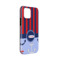 Classic Anchor & Stripes iPhone Case - Rubber Lined - iPhone 13 Mini (Personalized)