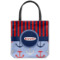 Classic Anchor & Stripes Canvas Tote Bag (Personalized)