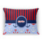 Classic Anchor & Stripes Rectangular Throw Pillow Case (Personalized)