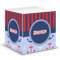 Classic Anchor & Stripes Sticky Note Cube (Personalized)