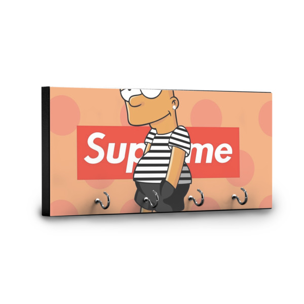 Custom Design - Key Hanger - Front View with Hooks