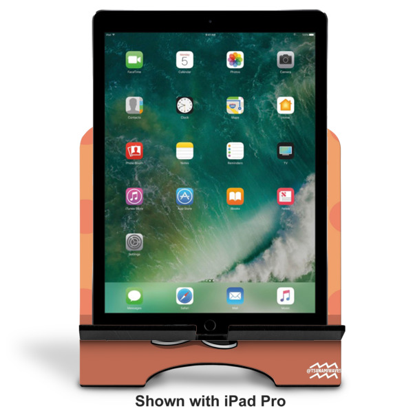 Custom Design - Stylized Tablet Stand - Front with ipad