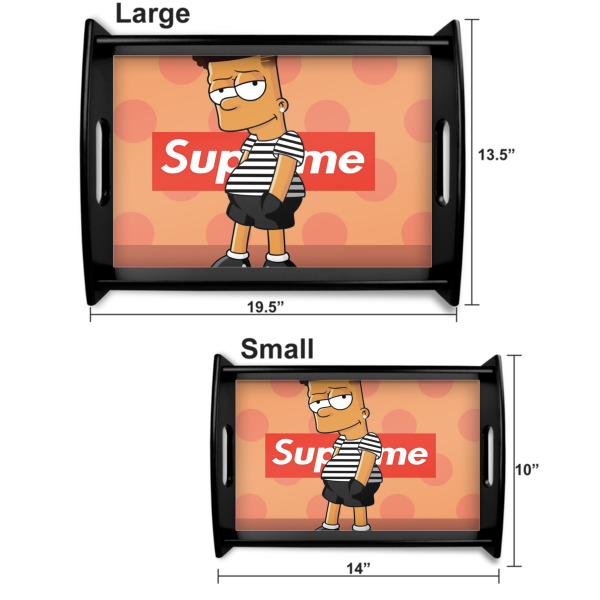 Custom Design - Serving Tray Black Sizes