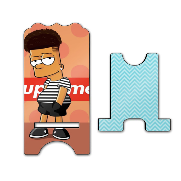 Custom Design - Stylized Phone Stand - Front & Back - Large