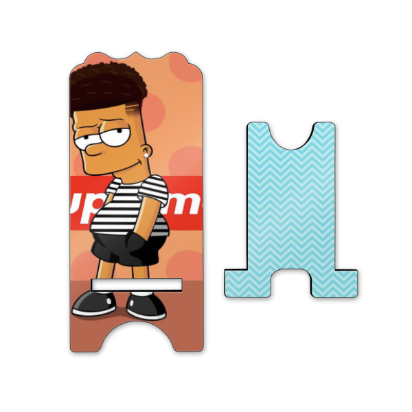 Custom Design - Stylized Phone Stand - Front & Back - Small