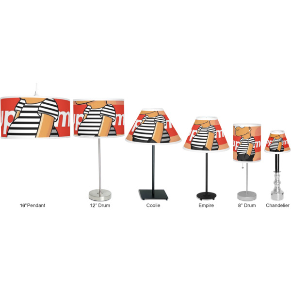 Custom Design - Lamp Full View Size Comparison