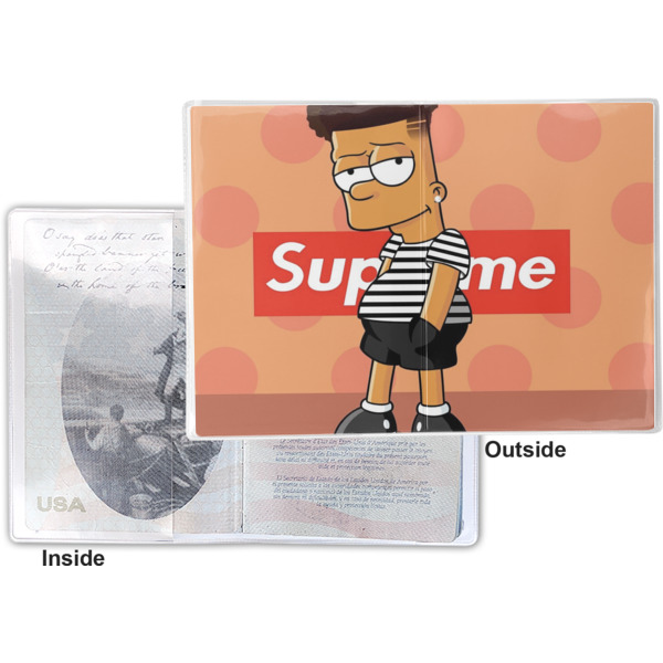 Custom Design - Vinyl Passport Holder - Flat Front and Back