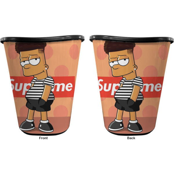 Custom Design - Waste Basket - Black - Double Sided - Approval